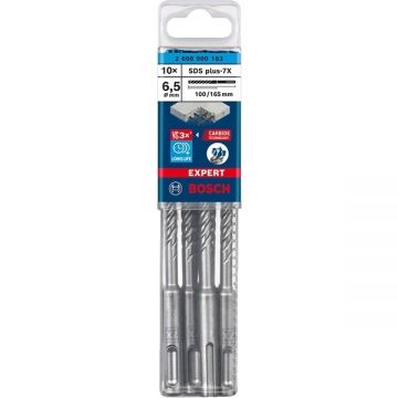 Bosch  EXPERT SDS plus-7X - Set burghie SDS-Plus 6.5  mm 10 bucati beton armat