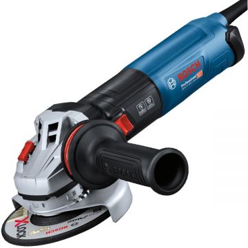Bosch  GWS 17-125 S INOX - Polizor unghiular cu fir 1700 W 125 mm turatie constanta protectie suprasarcina turatie reglabila maner antivibratii pornire lina