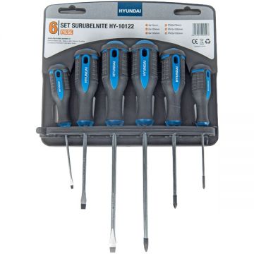 Hyundai  HY-10122 - Set surubelnite cu profil PH si plat 6 bucati