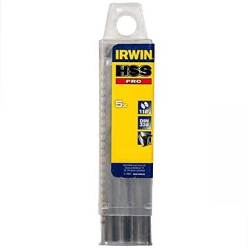 Irwin  10502305 - Set burghie metal HSS 7.4  mm tija cilindrica 5  bucati