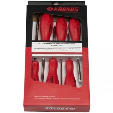 Kronus  622109 - Set surubelnite cu profil mixt 6 bucati