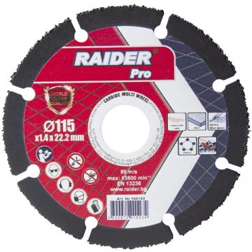 Raider  160153 - Disc taiere multimaterial 115x22.2x1.4 mm 1 buc