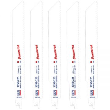 Wilpu  3056/225 - Set panze fierastrau sabie bimetal 225 mm 10-14 dinti/inch dantura speciala 5 bucati