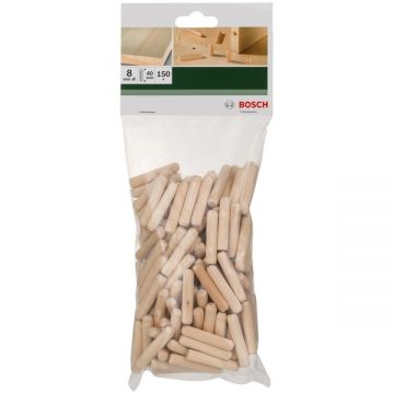 Bosch  2609255312 - Dibluri din lemn 8x40 mm 150 bucati