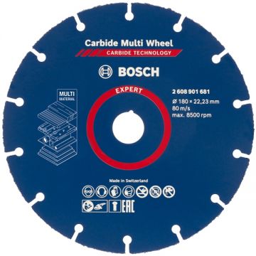 Bosch  Carbide Multi Wheel EXPERT - Disc taiere multimaterial 180x22.2x- mm 1 buc