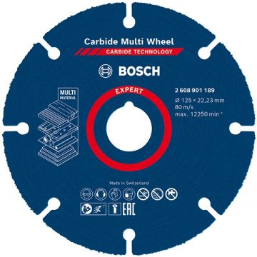 Bosch  EXPERT Carbide Multi Wheel - Disc taiere multimaterial 125x22.2x- mm 1 buc