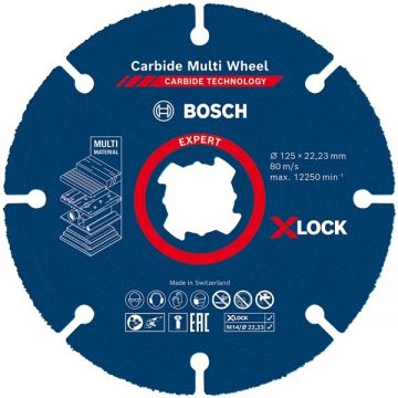 Bosch  EXPERT Carbide Multi Wheel - Disc taiere multimaterial 125x22.2x- mm 10 buc