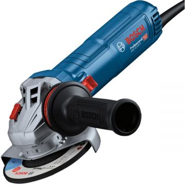 Bosch  GWS 12-125 S - Polizor unghiular cu fir 1200 W 125 mm turatie constanta protectie suprasarcina turatie reglabila maner antivibratii pornire lina