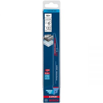 Bosch  S 1157 CHM EXPERT - Set panze fierastrau sabie HCS 225 mm 8 dinti/inch dantura standard 10 bucati