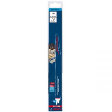 Bosch  S 1256 XHM EXPERT - Set panze fierastrau sabie HCS 300 mm 6-8 dinti/inch dantura progresiva 10 bucati