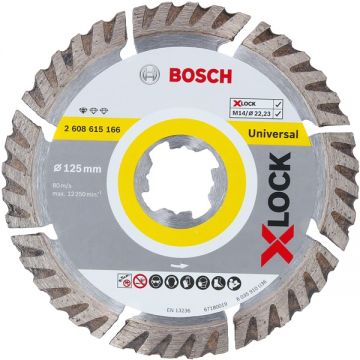 Bosch  Standard for Universal - Set discuri diamantate de taiere segmentate 125x22.2x1.6 mm taiere uscata 2 bucati