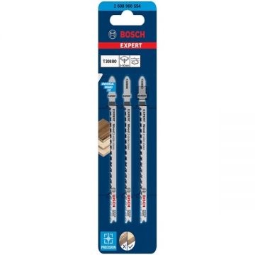 Bosch  T 308 BO EXPERT - Set panze fierastrau pendular tija cu un prag de prindere (T) 117 mm lemn taiere curba fina 3 bucati