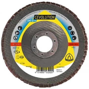 Klingspor  SMT 674 Supra CEVOLUTION - Disc lamelar profil convex 115x22.2 mm granulatie 40