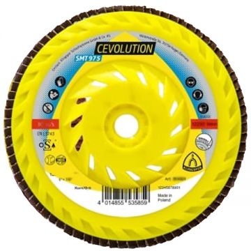 Klingspor  SMT 975 Special CEVOLUTION - Disc lamelar profil convex 125x22.2 mm granulatie 80
