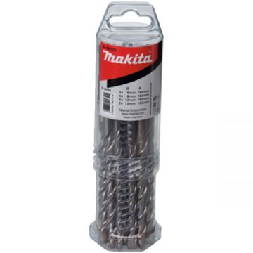 Makita  B-49105 - Set burghie SDS-Plus 6-12  mm 12 bucati
