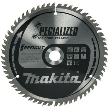 Makita  E-11162 - Panza fierastrau circular lemn 190x20x1.85 mm 60 dinti