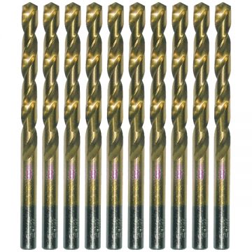 Makita  P-60981-10 - Set burghie metal HSS-TIN 1  mm tija cilindrica 10  bucati
