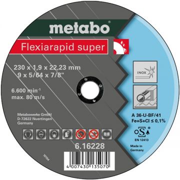 Metabo  616228000 - Disc polizare inox 230x22.2x1.9  mm