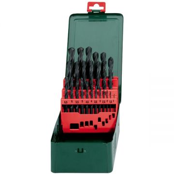 Metabo  627152000 - Set burghie metal HSS-R 1-13  mm tija cilindrica 25  bucati