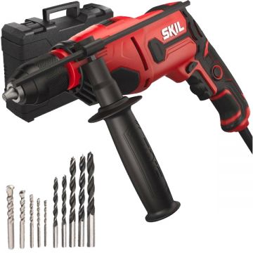 Skil  6745 GA - Masina de gaurit cu percutie 1050 W mandrina rapida 13 mm valiza plastic accesorii
