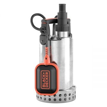 Black  Decker  BXUP750XCE - Pompa submersibila de drenaj apa curata 750 W 7 m 183 l/min carcasa inox flotor monofazata