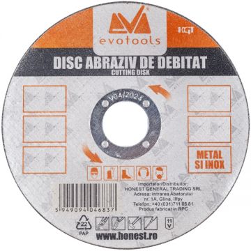 Evotools  A60 Extra - Disc taiere inox si metal 125x22.2x1 mm 1 buc
