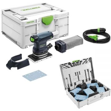 Festool  RUTSCHER RTS 400 REQ GR-SYS P - Slefuitor cu vibratii 250 W 80x130 mm valiza speciala accesorii