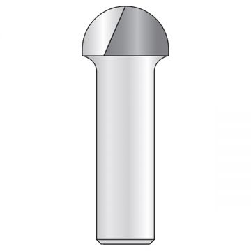 HiKOKI  754016 - Freza de raionat convexa  6.3x4.8x44 mm tija 6 mm lemn