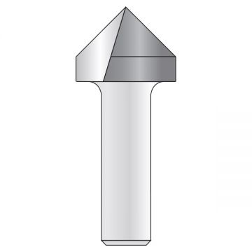 HiKOKI  754018 - Freza pentru canale in V  12.7x16x45 mm tija 6 mm 60 grade