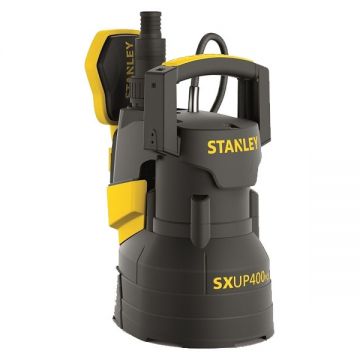 Stanley  SXUP400PCE - Pompa submersibila de drenaj apa curata 400 W 7 m 150 l/min carcasa plastic flotor monofazata