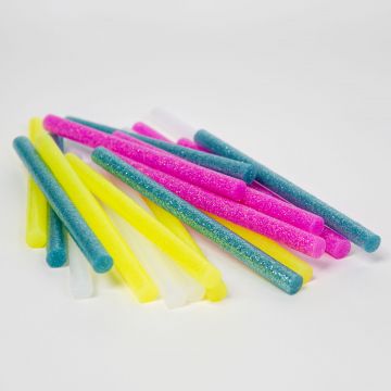 Baton termoadeziv -7 x 100 mm - colorat fluorescent - 10 buc/pachet Baton termoadeziv -7 x 100 mm - colorat fluorescent - 10 buc/pachet