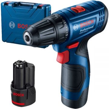Bosch  GSR 120-LI - Masina de gaurit si insurubat cu 2 acumulatori Li-Ion 12 V 2 Ah 30 Nm valiza plastic