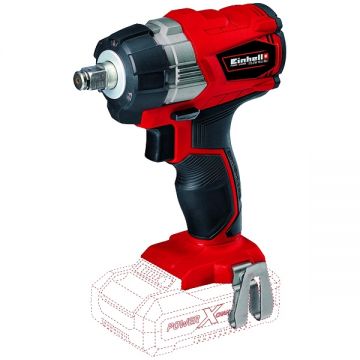 Einhell  TE-CW 18 Li PXC - Masina de insurubat cu impact fara acumulatori si incarcator Li-Ion 18 V - Ah patrat 1/2 inch 215 Nm -