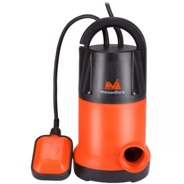 Evosanitary  673552 - Pompa submersibila de drenaj apa curata 250 W 5 m 92 l/min carcasa plastic flotor monofazata