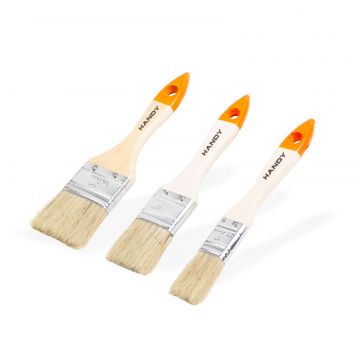 Set pensule pentru vopsea - maner din lemn - 3 buc  / pachet
