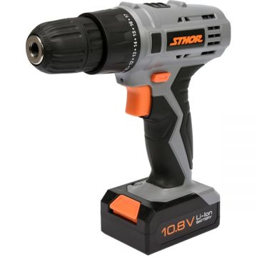 Sthor  78981 - Masina de gaurit si insurubat cu 1 acumulator Li-Ion 10.8 V 1.3 Ah 15 Nm