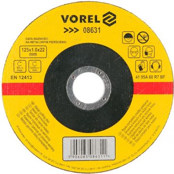 Vorel  08631 - Disc taiere metal 125x22x1 mm 1 buc