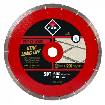Disc diamantat pt. gresie portelanata 250mm, SPT 250 Premium - RUBI-32934