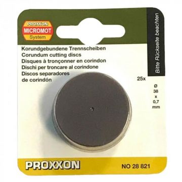 Set discuri din corindon, taiere lemn, metal, plastic Proxxon 28821, O38 mm, 25 bucati