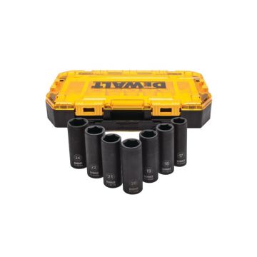 DEWALT Set de prize lungi pentru mașini 7 piese 1/2