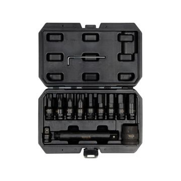 YATO Machine set de chei tubulare cu bit lung 12 piese Torx și Allen 1/2