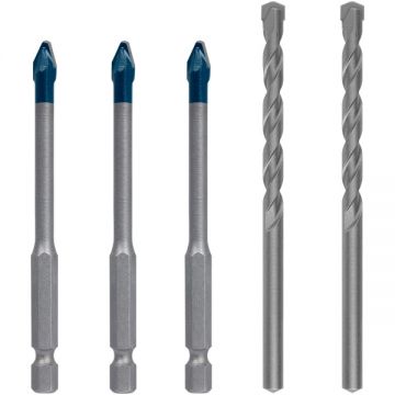 Bosch  EXPERT HEX-9 HardCeramic - Set burghie mixte  6  mm tija mixta 5 bucati