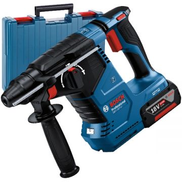 Bosch  GBH 187-LI - Rotopercutor SDS-Plus cu 1 acumulator Li-Ion 18 V 5 Ah 2.4 J valiza plastic