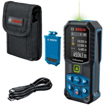 Bosch  GLM 50-27 CG - Telemetru laser 50 m +/-1.5 mm/m 30 valori memorate bluetooth display color