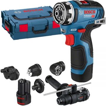 Bosch  GSR 12V-35 FC - Masina de gaurit si insurubat cu 2 acumulatori Li-Ion 12 V 3 Ah 35 Nm valiza speciala accesorii