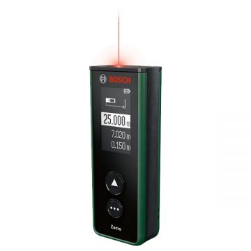 Bosch  Zamo - Telemetru laser 25 m +/-2 mm/m 10 valori memorate