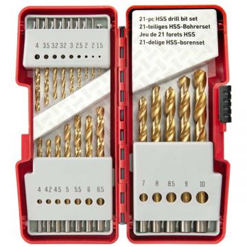 Skil  2610S00918 - Set burghie mixte  1.5-10  mm tija cilindrica 21 bucati