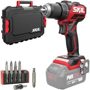 Skil  3065 JA - Masina de gaurit si insurubat fara acumulatori si incarcator Li-Ion 20 V - Ah 60 Nm valiza plastic accesorii