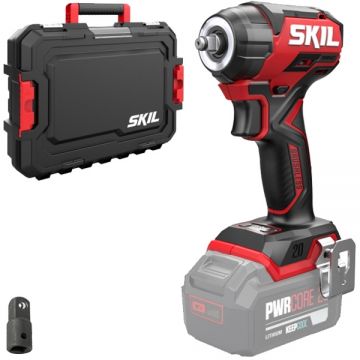 Skil  3265 JA - Masina de insurubat cu impact fara acumulatori si incarcator Li-Ion 20 V - Ah patrat 3/8 inch 250 Nm - valiza plastic