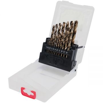 Yato  YT-41604 - Set burghie metal HSS-CO 1-10  mm tija cilindrica 19  bucati